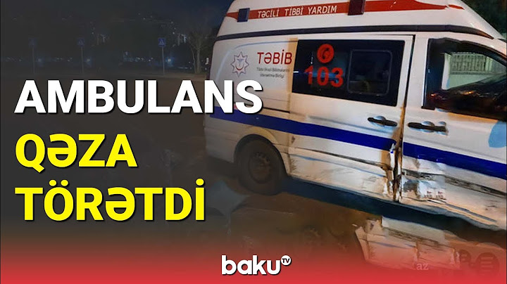 Bakıda minik və təcili tibbi yardım maşını toqquşdu - BAKU TV