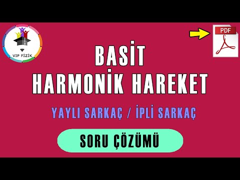 Basit Harmonik Hareket -5 | Soru Çözümü | PDF | AYT Fizik #2022