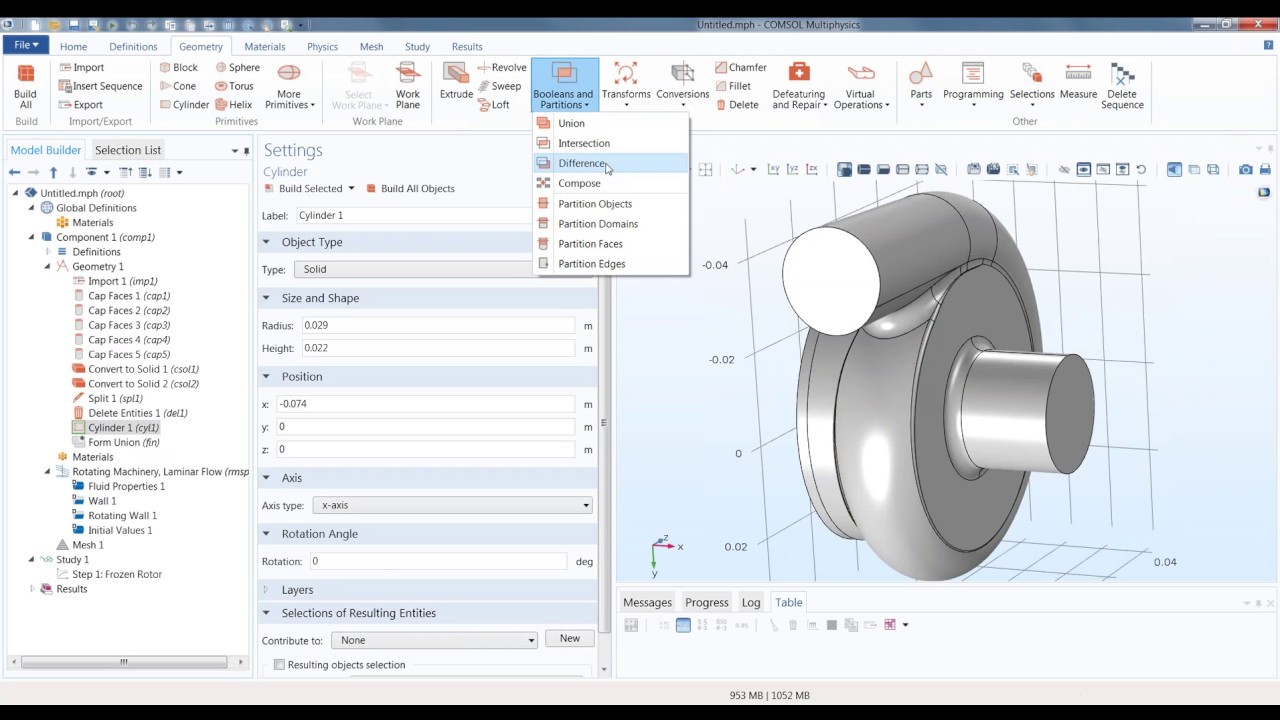 Расчет гидротурбины в COMSOL Multiphysics - YouTube