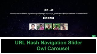 Make URL hash naviagtion slider with Owl Carousel slider - 2018
