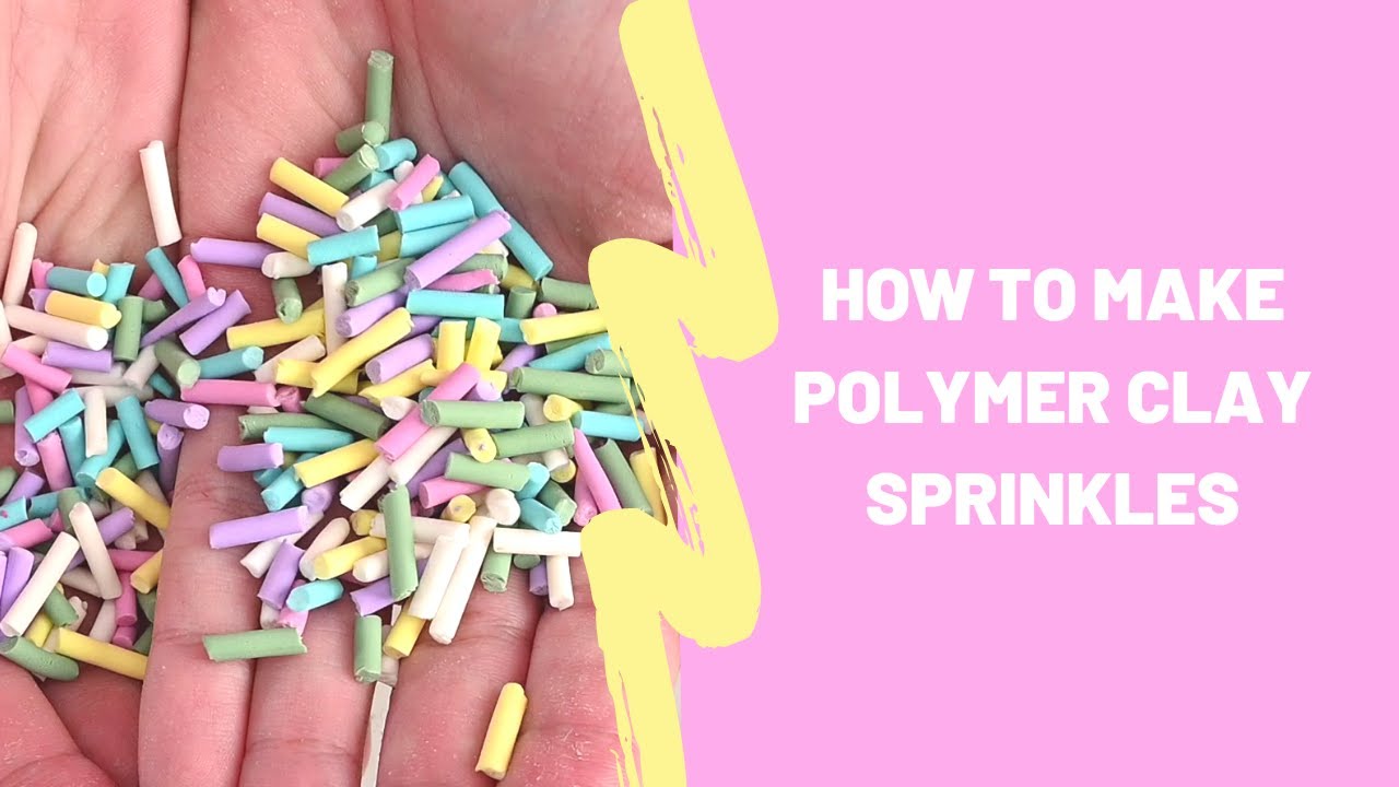 How to make polymer clay sprinkles, pastel color sprinkles