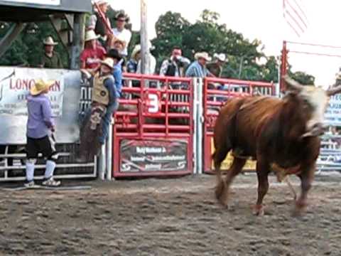 Stegall's Arena Bull Riding, Cody Martin - July 4,...