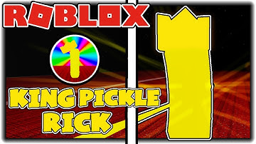 How to get "KING PICKLE RICK" BADGE + KING PICKLE MORPH/SKIN in PIGGY FIND BADGE GAMES! - Roblox