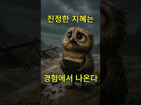 📚❌ 책만으론 안돼! 진짜 지혜는 여기서 온다 🦉💡#지혜#짧은이야기#교훈스토리#어린이동화#인생교훈#경험의지혜#책과경험#마음을울리는이야기#유튜브쇼츠 #스토리쇼츠#애니메이션쇼츠