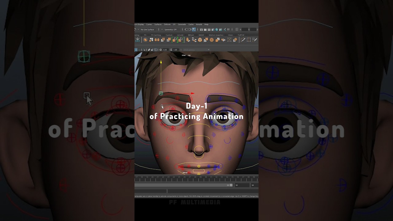 Face Expression 😏 in Maya
