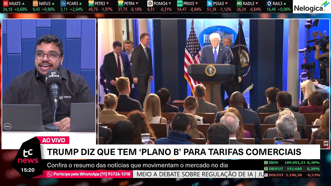 🔴 20/02/2026 - Suprema Corte derruba tarifas EUA, Trump tarifa global 10%, Ibovespa 190 mil pontos