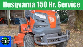 Husqvarna Garden Tractor/Mower Complete 150 Hour Maintenance: Oil Change, Filters, Blades, etc.