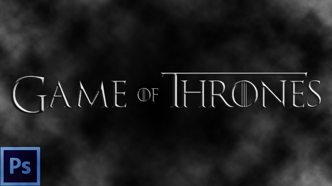 Game Of Thrones Text In Adobe Photoshop Youtube