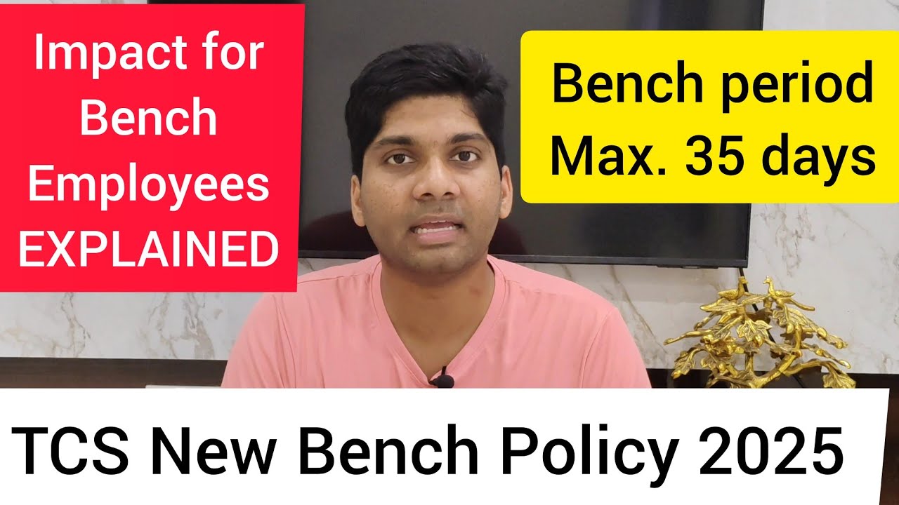 TCS New Bench Policy 2025 Explained (Telugu) | Impact on I.T Industry ...