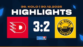 Highlights Hc Dynamo Pardubice Vs. Hc Verva Litvínov 32 30.12.2025