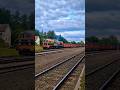 Start Gagarina M62BF-3101 PolMiedź-Trans z ładownym składem. Paczków #pociagi #train #podsudecka