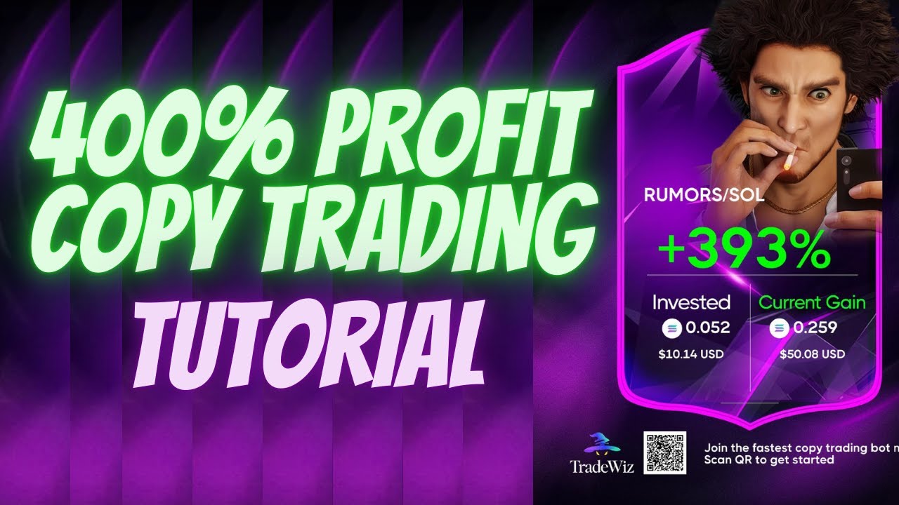 Live Copy Trading Solana Tutorial 🟢 400% Profit Using TradeWiz (With  Results) - YouTube