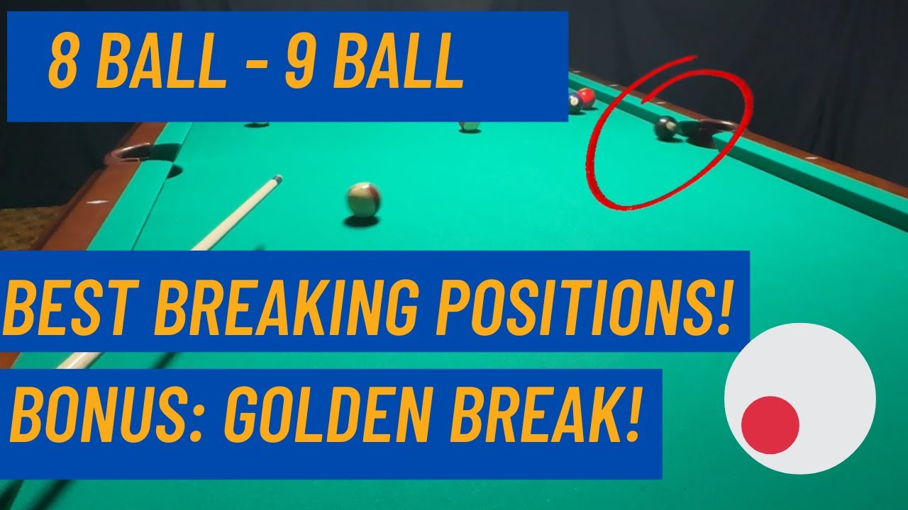 How to Break in Pool: Best 8-Ball & 9-Ball Break Positions (Golden ...