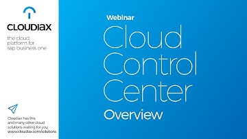 SAP Business One Cloud Control Center Overview