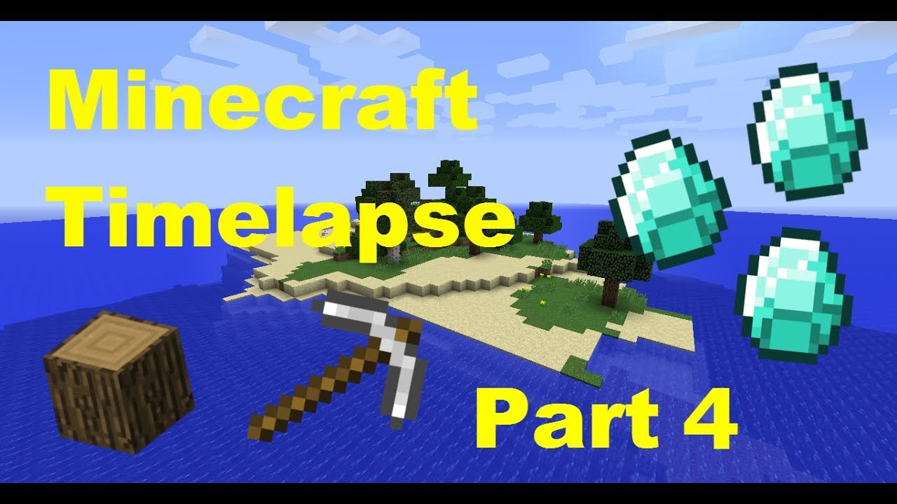 Minecraft - Timelapse - Survival Island - Part 4 - Caves and More ...