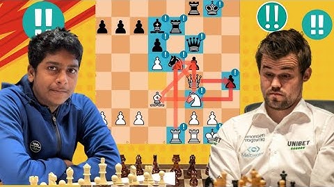 What  a crazy Chess Game : 56 | Magnus Carlsen vs Pranav V #chessplayer #games