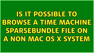 Is it possible to browse a Time Machine sparsebundle file on a non Mac OS X system