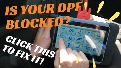 How to read DPF soot percentage and do a regen with Autel MK808
