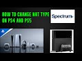 How to change nat type on ps4 and ps5 on spectrum