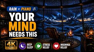 Overthinking? Mountain Observatory Deep Sleep Music | Find Peace in the Rain 💤
