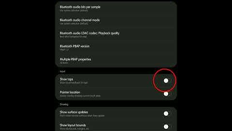 how to get show taps option || A L E X || First video || pls like 👍 it