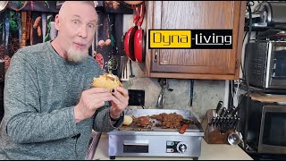 Cheese Steaks on a Dyna-Living Commercial Electric Griddle 22&#39;&#39; Flat Top Grill