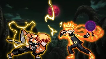 Zenitsu Chaos OP (New) VS Naruto OP (All Form) in Jump Force Mugen