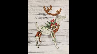 Dusty Attic Beyond the page MDF Reindeer