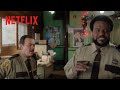 Craig Robinson and Joe Lo Truglio at the Station | Hot Frosty | Netflix