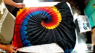 Fiery wave x Reverse tie dye
