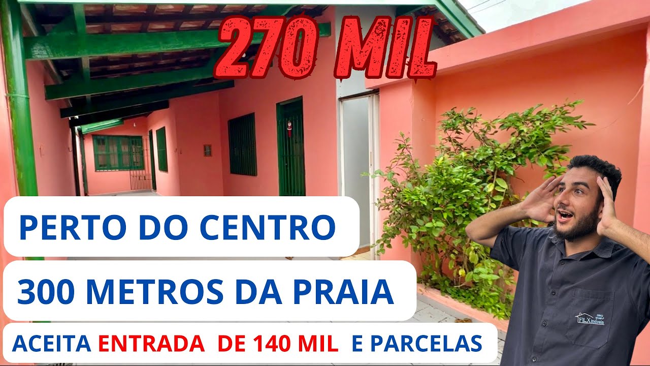 (vendido) CASA POR 140 MIL DE ENTRADA NO SUARAO LADO PRAIA EM ITANHAEM🌊