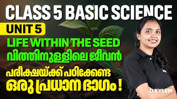 Class 5 Basic Science | Unit: Life within the seed/വിത്തിനുള്ളിലെ ജീവൻ | Xylem Class 5