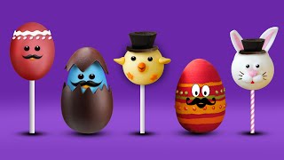 Easter Chocolate Egg, Easter Cake Pop, Easter Eggs, Easter Bunny And Easter Egg Finger Family Songs