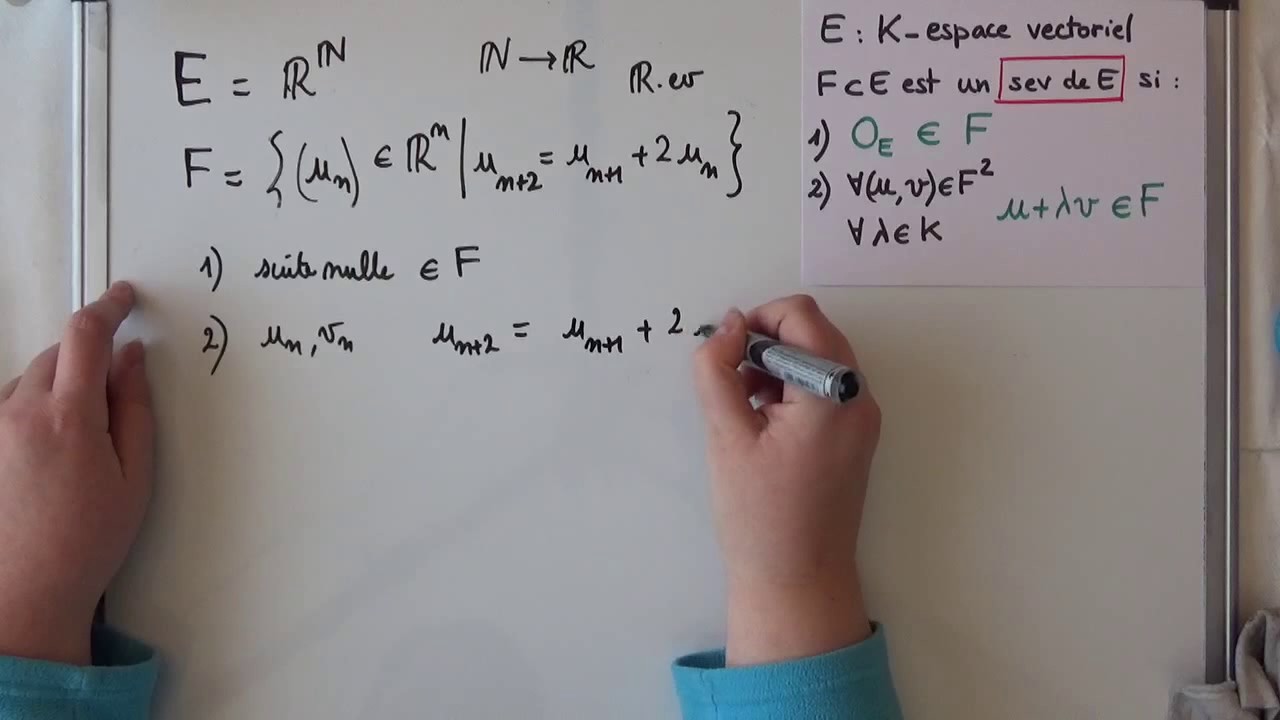 Sous-Espaces Vectoriels - Ep 4 - Espaces de SUITES