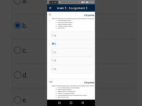 Ethical Hacking Assignment Week 5 Answers || Nptel Ethical Hacking Week 5 Assignment Answer