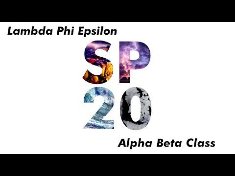 Alpha Beta Class Virtual Reveal | Spring 2020 | KU Lambda Phi Epsilon