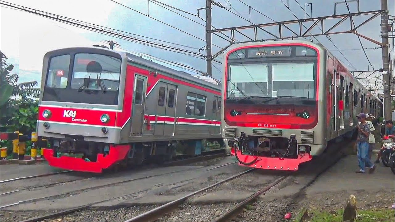 PERLINTASAN YANG SELALU PADAT!! HUNTING KRL COMMUTER LINE DI PERLINTASAN KERETA STASIUN CITAYAM 