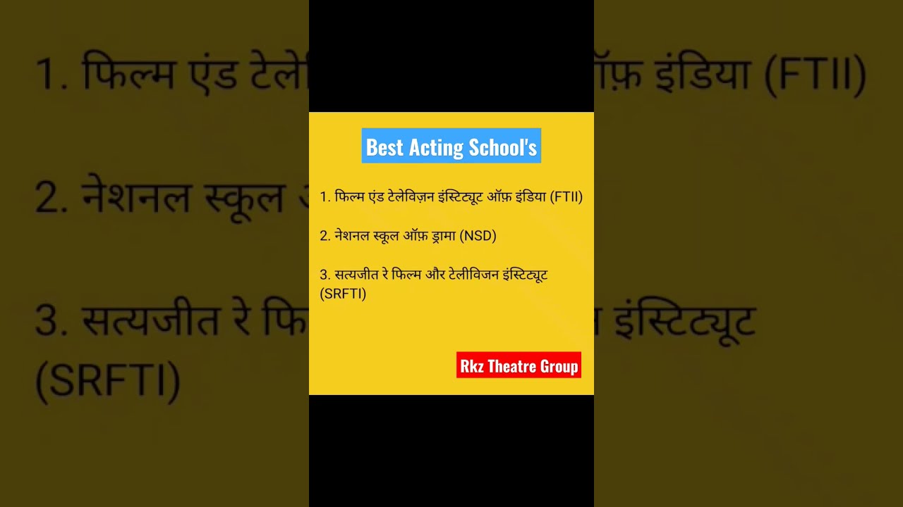 6 6 Best Acting Schools In India Acting 6 6 Best Acting Schools In India Acting