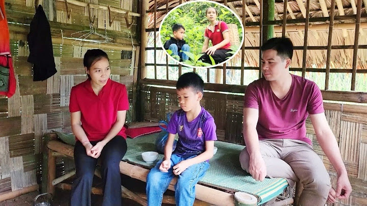 Linh saved the boy in the forest and the father and son came to thank her
