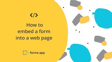 How to embed a form into a web page