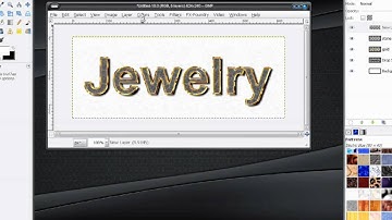 Gimp Tutorial: Jewelry Text Effect