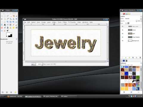 Gimp Tutorial: Jewelry Text Effect