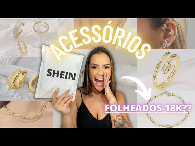 MINHA COMPRA DE ACESSÓRIOS FOLHEADOS DA SHEIN