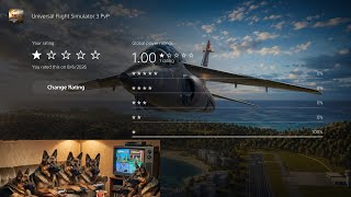 Split-Screen of Universal Flight Simulator 3 PVP | Non-Engaging Commentary | 080626