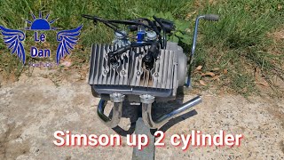 I changed simson engine from 1 cylinder to 2 cylinders