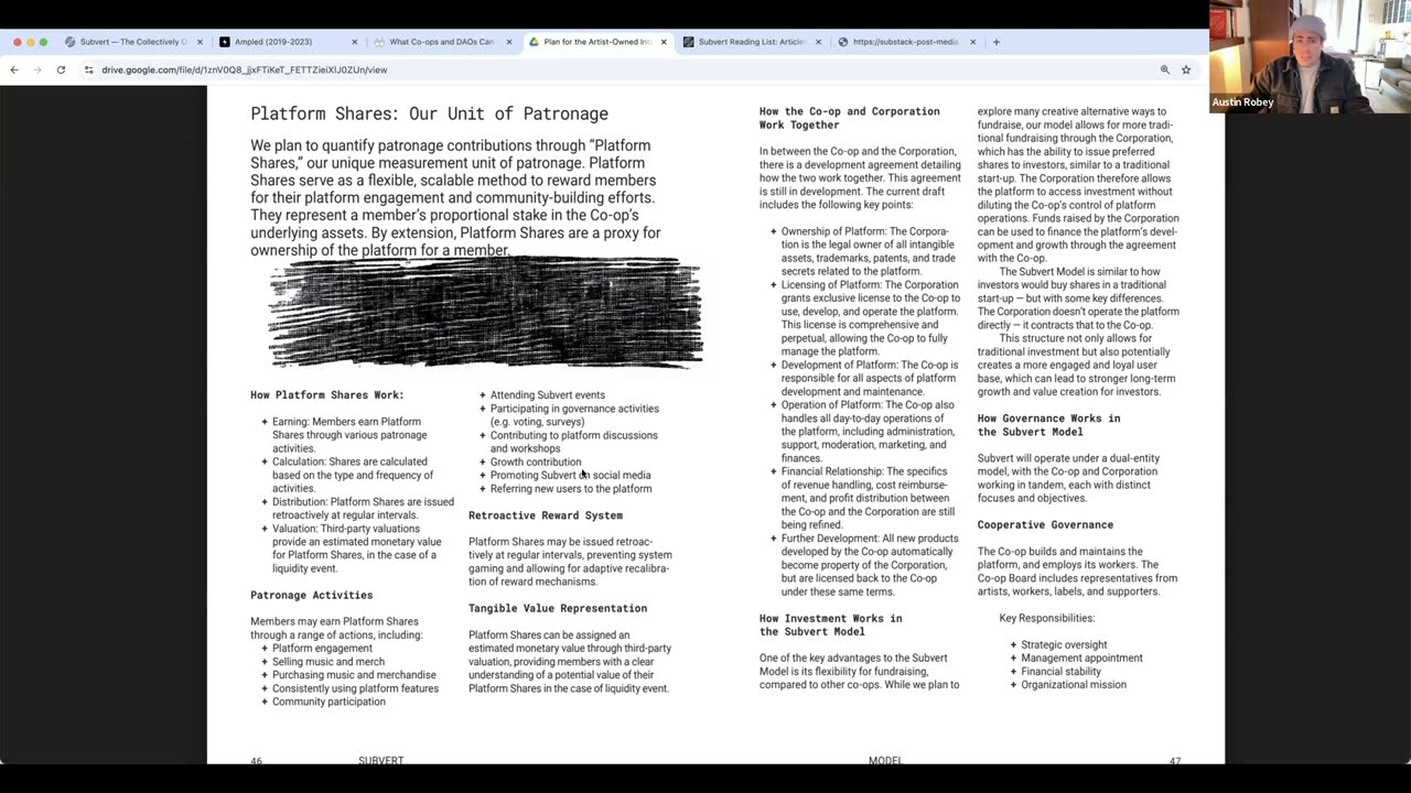 Metagov Seminar - Subvert: A collectively owned Bandcamp successor (Robey)