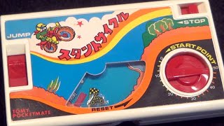 【トミー ポケットメイト】スタントサイクル バイク モトクロス 障害物 ジャンプ レースゲーム  Stunt cycle POCKTMATE  昭和 レトロ 懐かし 思い出 おもちゃ ぜんまい ブラゼ screenshot 3