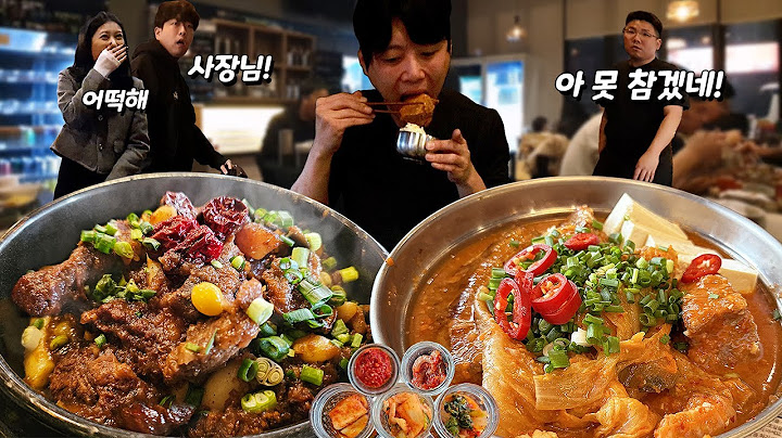 30년 김치 명인의 '사골묵은지목살김치찜'과 '소갈비찜' 폭풍 먹방! 라면, 반찬, 음료까지 무한리필!