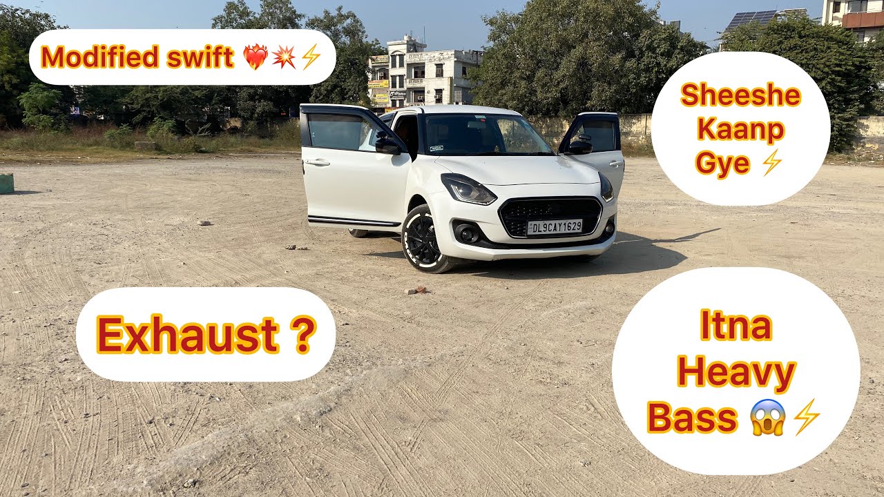 Modified swift with heavy music system || isme paise se jyada dimaag lga h ❤️💥| 