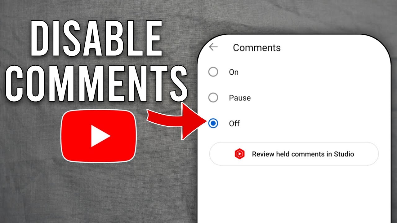 How to turn off comments on your YouTube video - YouTube